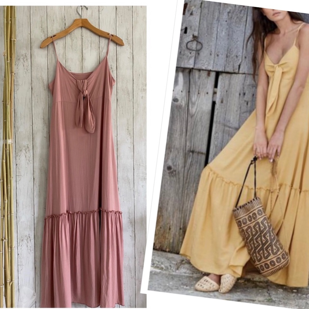 Elan Tie- Front Maxi Dress